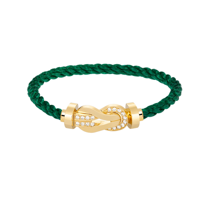¡®Lume Jewels¡¯CHANCE LARGE 8 FIGURE BUCKLE HALF DIAMOND BRACELET GOLD