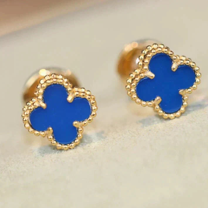¡®Lume Jewels¡¯CLOVER MINI 9.5MM TURQUOISE EARRINGS