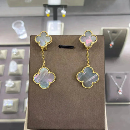 ¡®Lume Jewels¡¯CLOVER 2 MOTIFS  EARRINGS (MULTIPLE CHOICESC