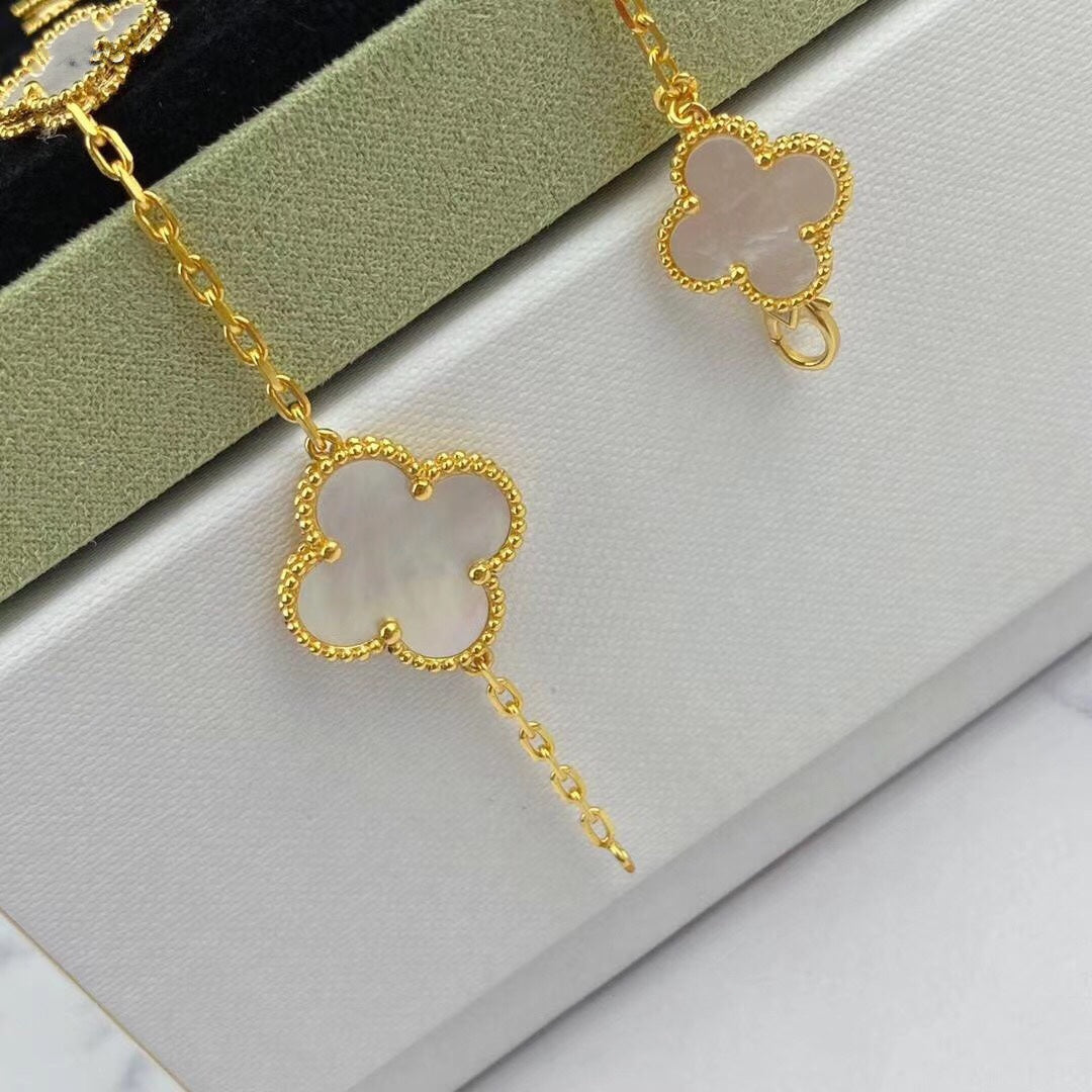 ¡®Lume Jewels¡¯MAGIC CLOVER MOP GOLD BRACELET 5 MOTIFS