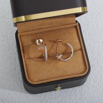 ¡®Lume Jewels¡¯JUSTE EARRINGS 12.75MM PINK GOLD DIAMOND
