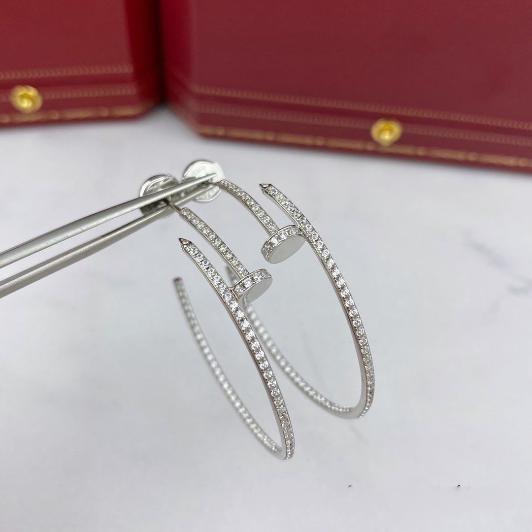 ¡®Lume Jewels¡¯JUSTE EARRINGS FULL DIAMONDS 1.8MM