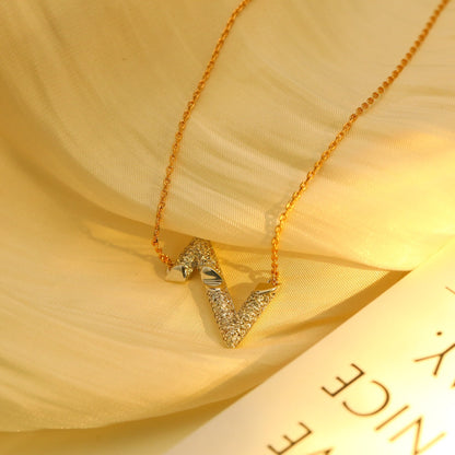 ¡®Lume Jewels¡¯VOLT SILVER DIAMOND PEDANT NECKLACE