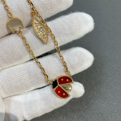 ¡®Lume Jewels¡¯LUCKY SPRING 15 MOTIFS GOLD NECKLACE