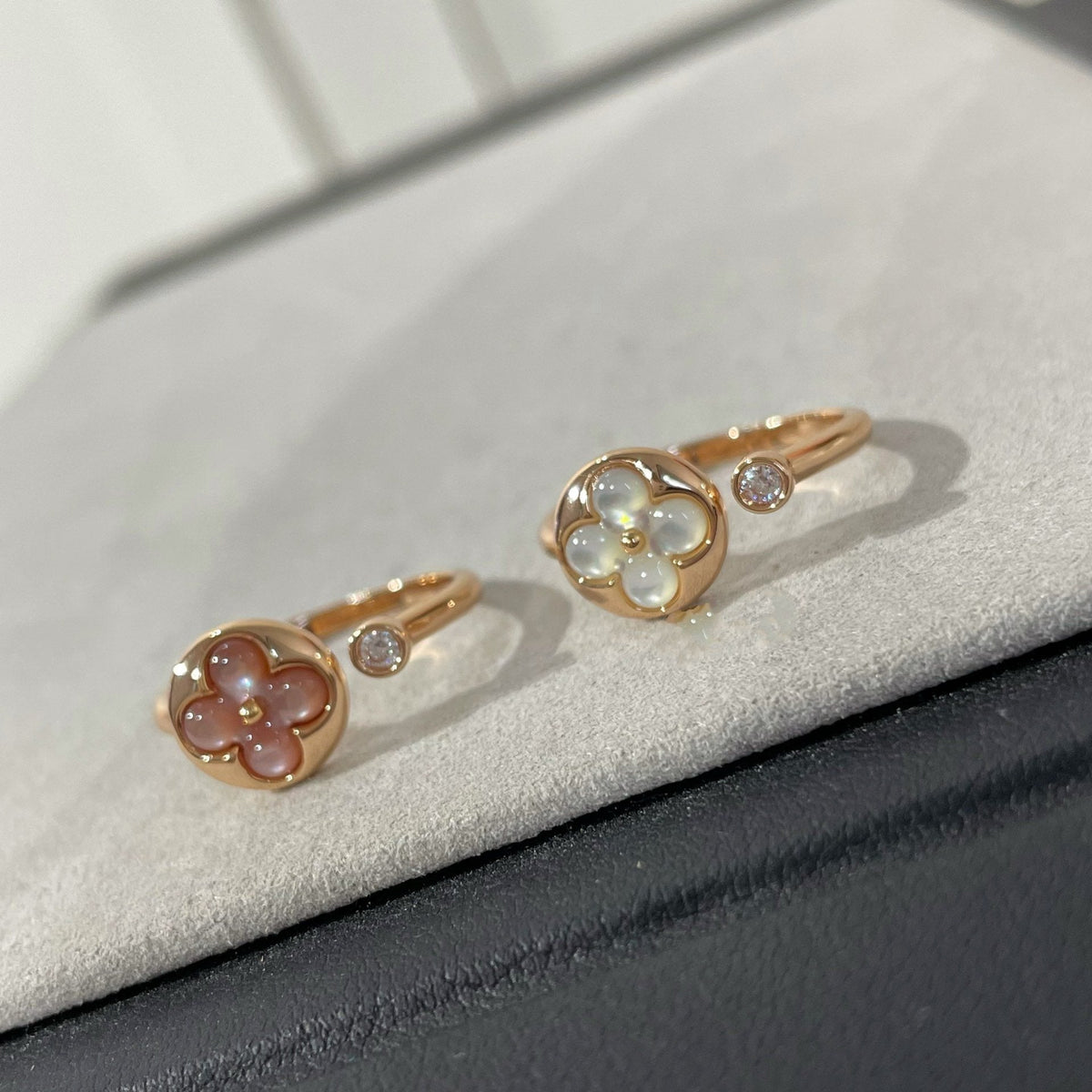 ¡®Lume Jewels¡¯SUN 1 DIAMOND PINK MOP RING
