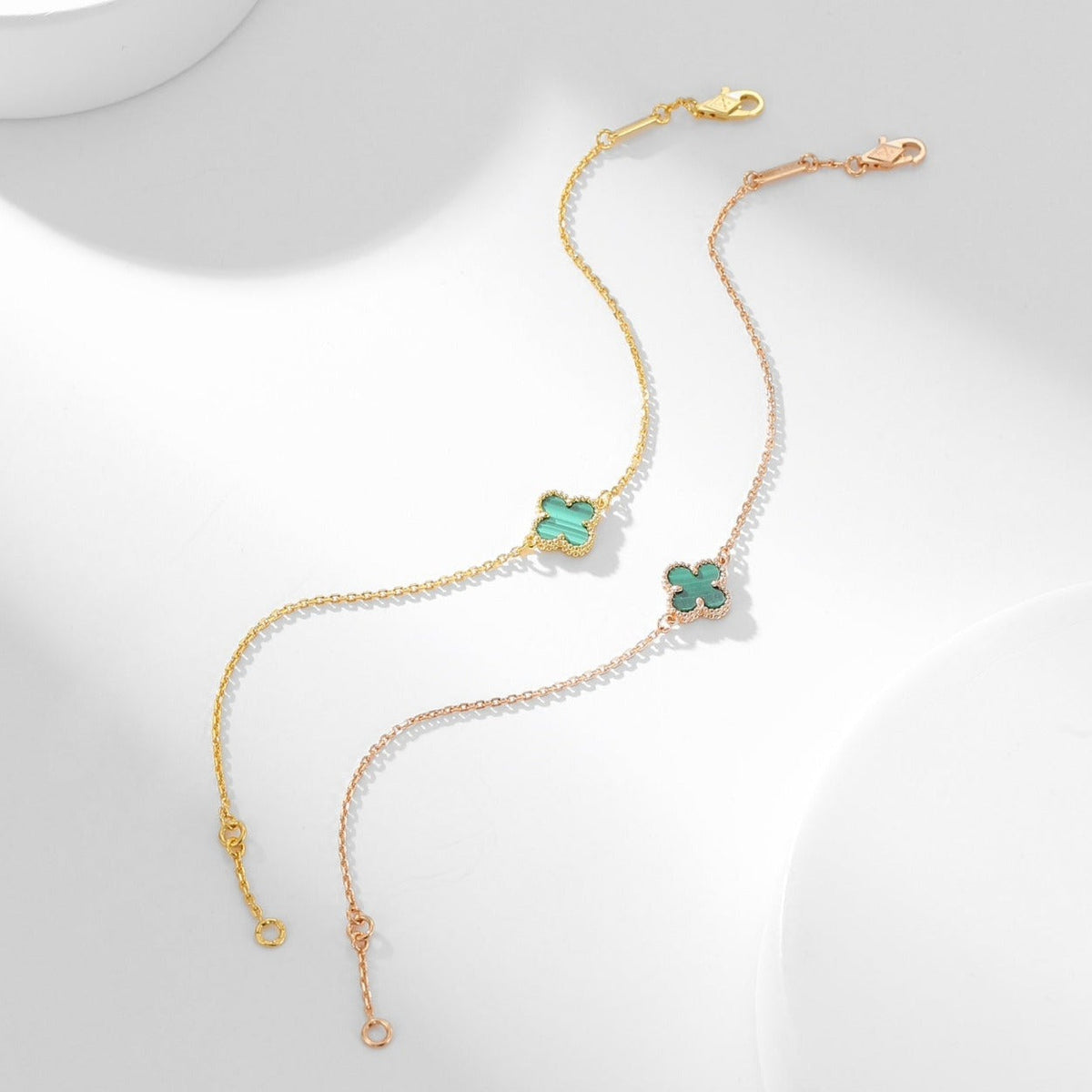 ¡®Lume Jewels¡¯CLOVER BRACELET MALACHITE 1 MOTIF
