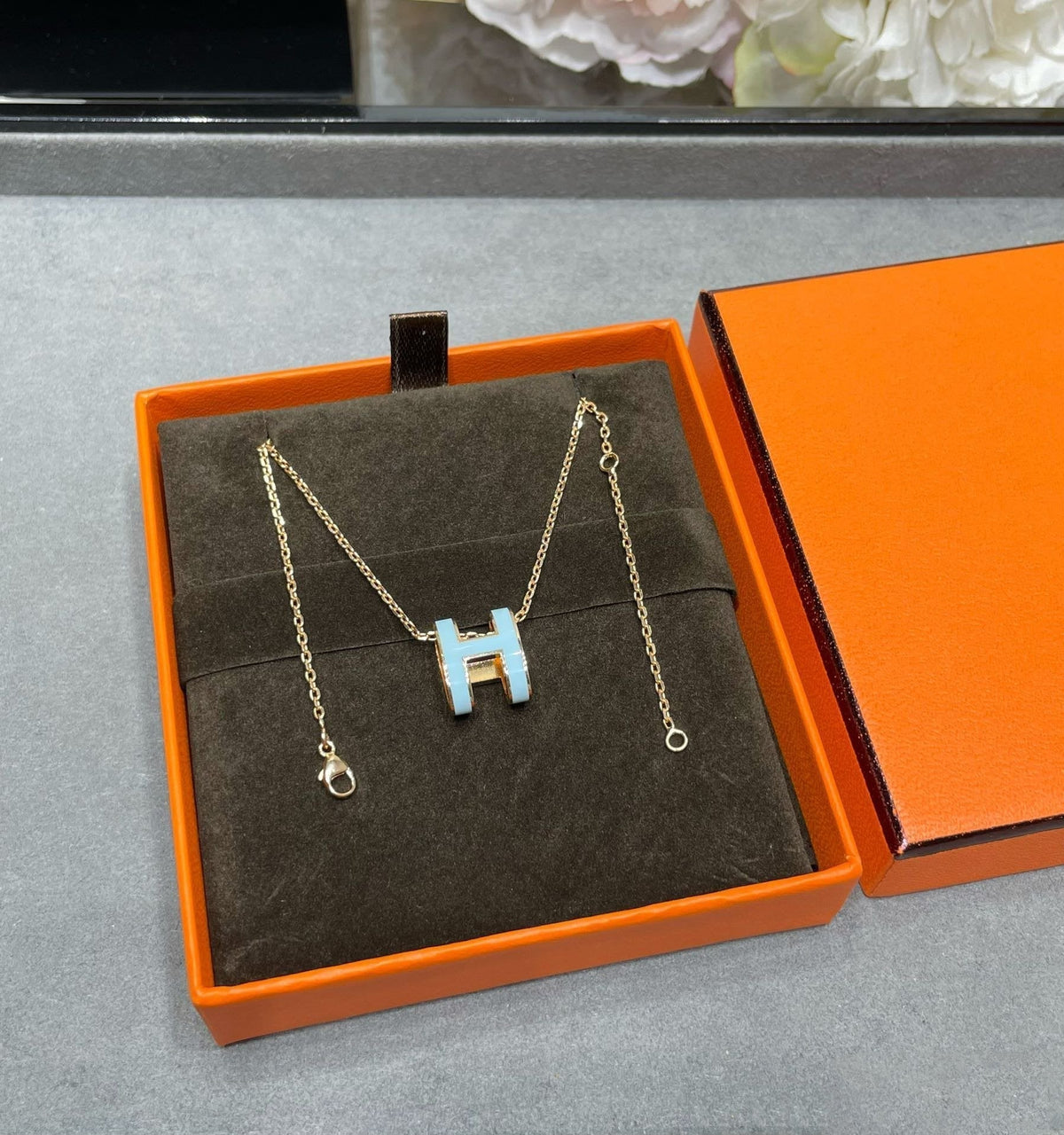 ¡®Lume Jewels¡¯POP H SKY BLUE NECKLACE
