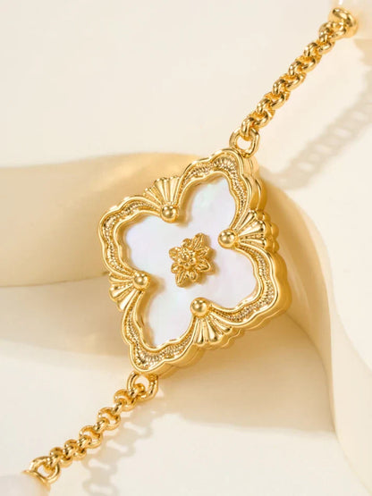 [Lume Jewels]B.C.L ENAMELED Three-Flower Bracelet£¨Trumpet)