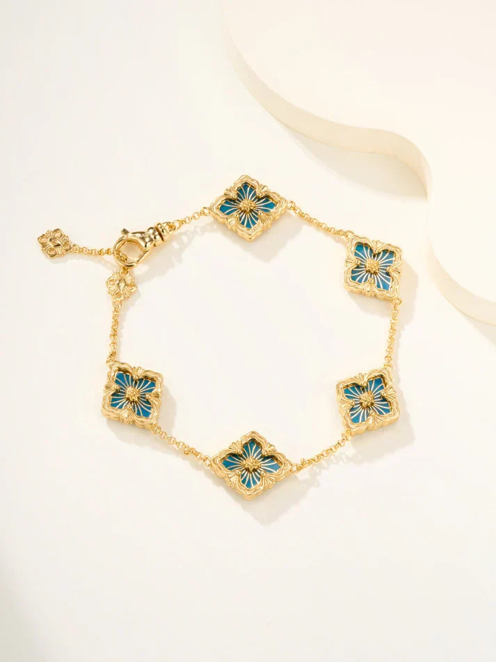[Lume Jewels]B.C.L ENAMELED Five-Flower Bracelet£¨Various Colors)