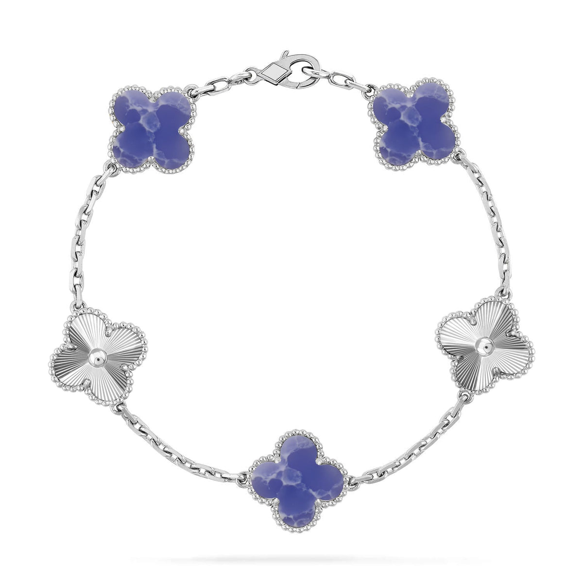 [Lume Jewels]New CLOVER 5 MOTIF BLUE VEINS BRACELET COLLECTION