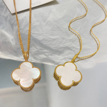¡®Lume Jewels¡¯CLOVER 25MM MOP LARGE PENDANT NECKLACE
