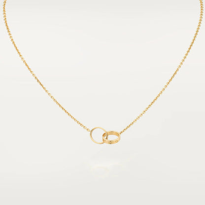 ¡®Lume Jewels¡¯LOVE NECKLACE DOUBLE RING GOLD