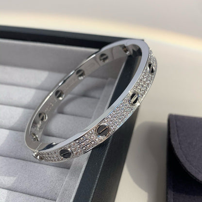 ¡®Lume Jewels¡¯LOVE BRACELET 6.1MM DIAMOND-PAVED CERAMIC