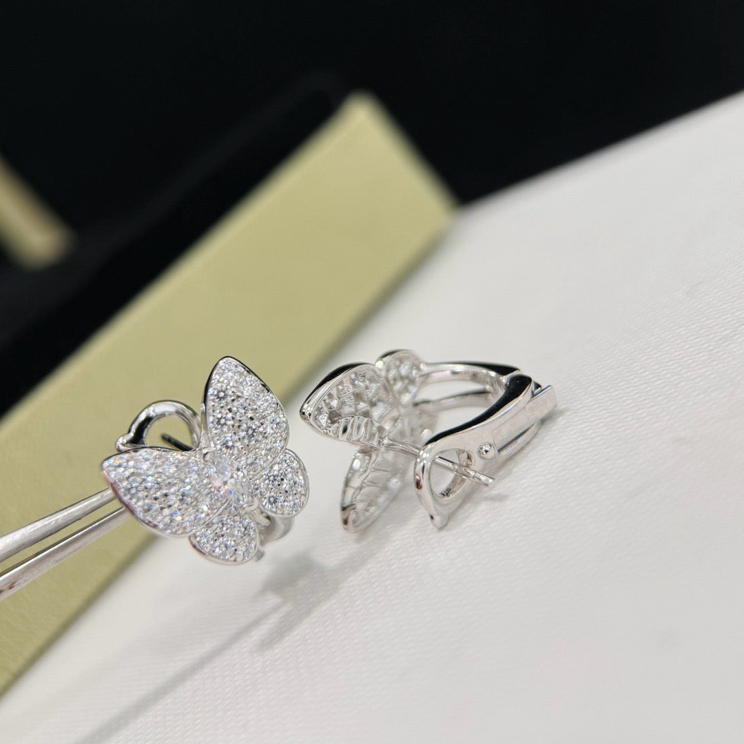 ¡®Lume Jewels¡¯BUTTERFLY ALL DIAMOND EARRINGS