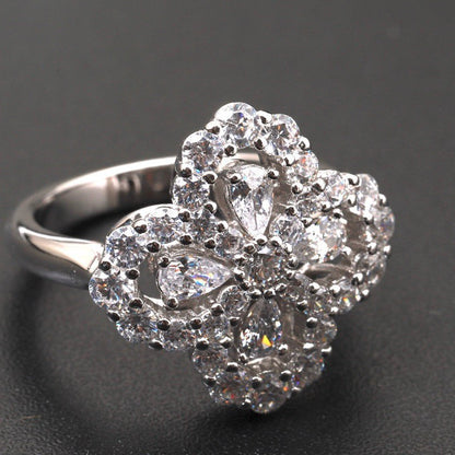 ¡®Lume Jewels¡¯LOOP RING FULL MOTIF DIAMOND 16MM SILVE