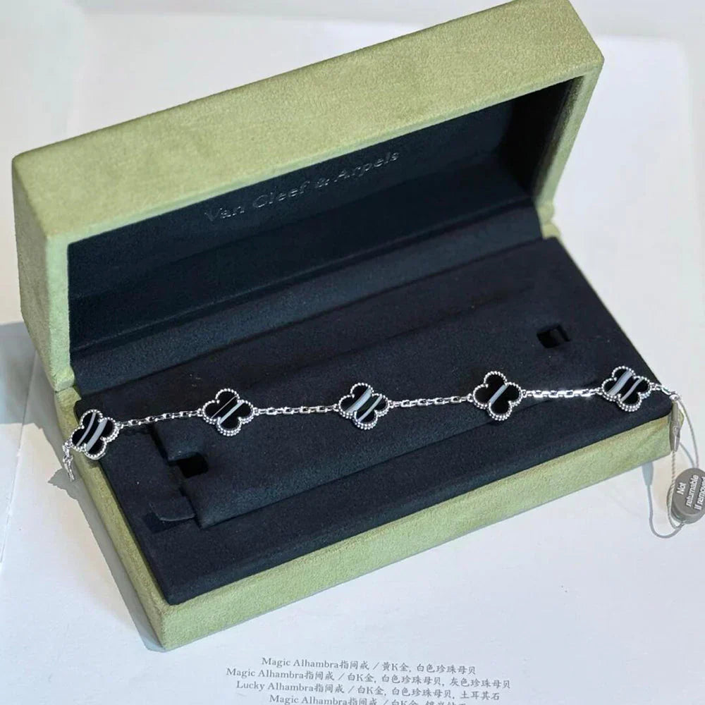 [Lume Jewels]New  CLOVER 5 MOTIF PULSAR STONE BRACELET COLLECTION