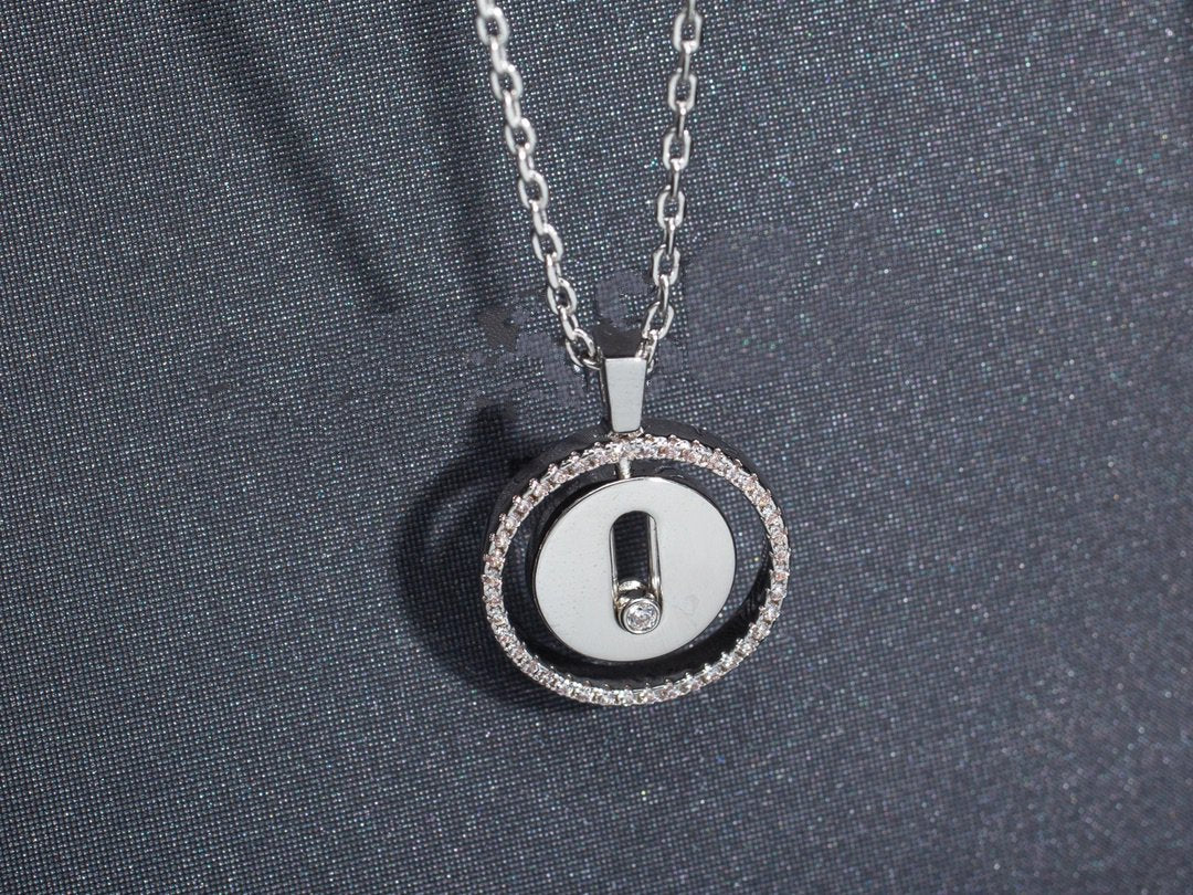 [Lume Jewels]LUCKY MOVE PM NECKLACE SILVER DIAMOND
