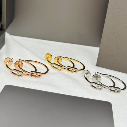 [Lume Jewels]CREOLES MOVE UNO PM DIAMOND EARRINGS