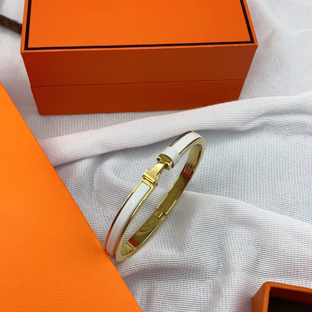 ¡®Lume Jewels¡¯CLASSIC HM CLIC WHITE 8MM ENAMEL BRACELET