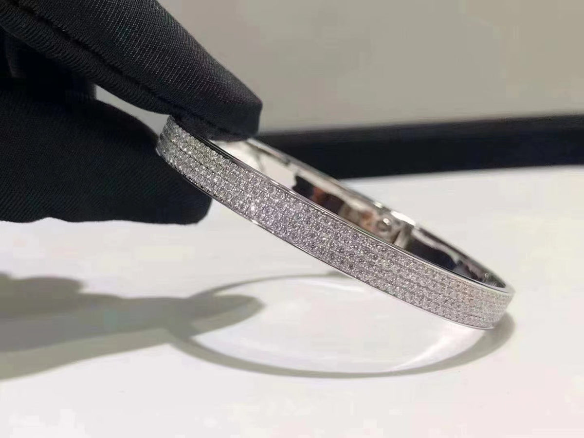 ¡®Lume Jewels¡¯HM KELLY BRACELET IN SILVER AND FULL PAVE DIAMOND