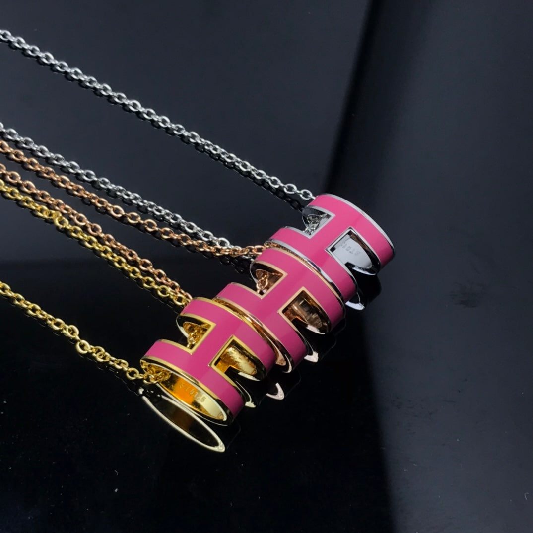 ¡®Lume Jewels¡¯H NECKLACE PINK
