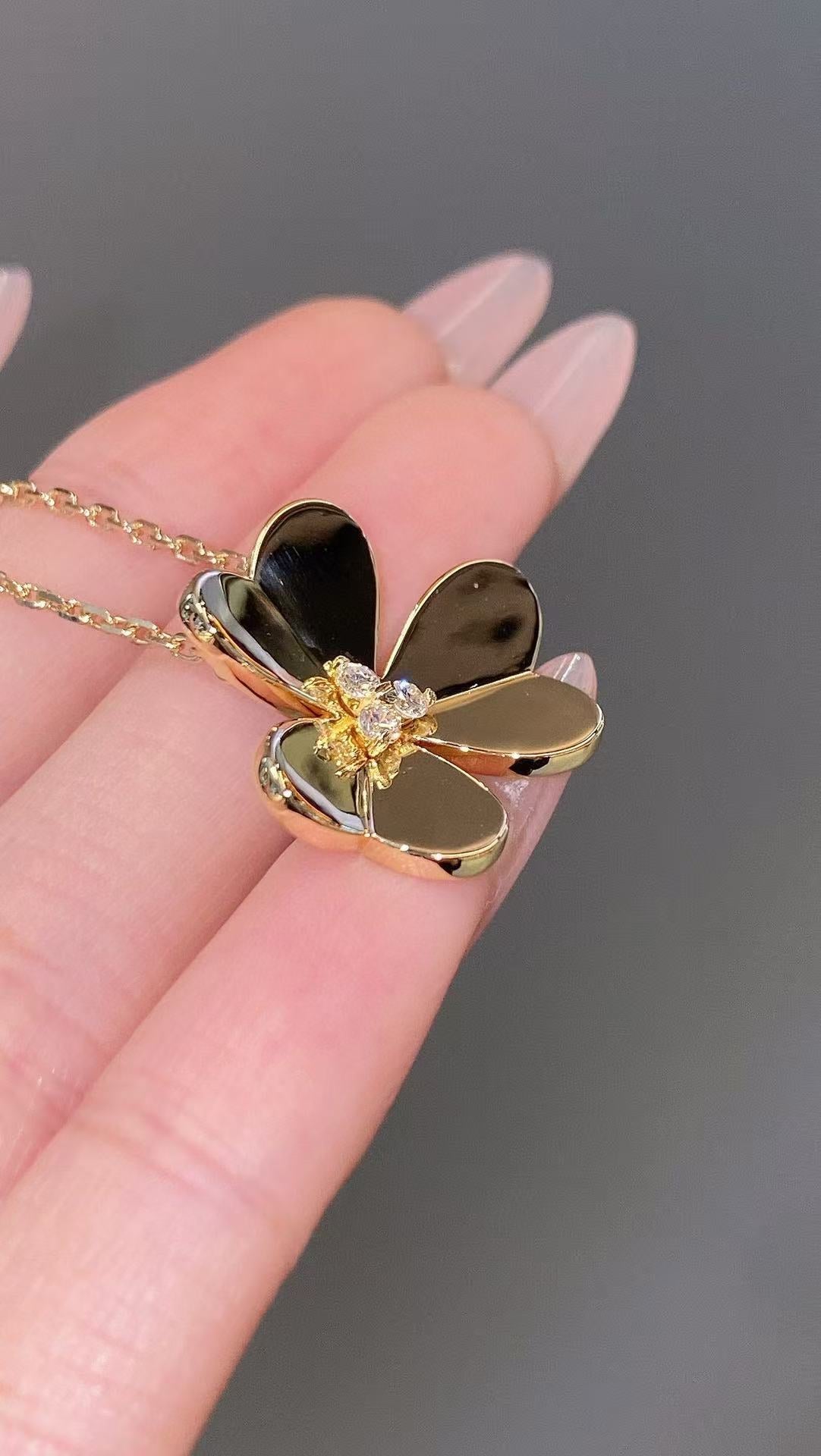 [Lume Jewels]FRIVOLE GOLD FLOWER NECKLACE2