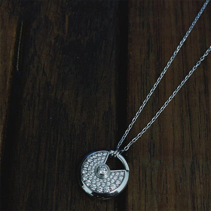 ¡®Lume Jewels¡¯AMULETTE SILVER FULL DIAMOND NECKLACE