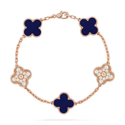 [Lume Jewels]New CLOVER 5 MOTIF LAPIS LAZULI BRACELET COLLECTION
