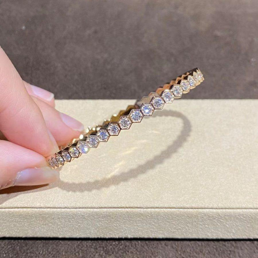 ¡®Lume Jewels¡¯BEE LOVE GOLD BRACELET FULL DIAMOND