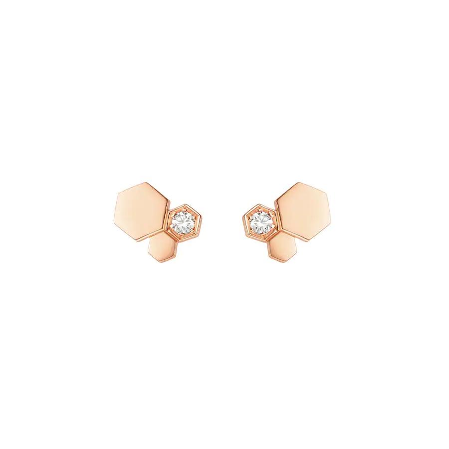 ¡®Lume Jewels¡¯BEE LOVE PINK GOLD DIAMOND EARRINGS