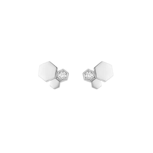 ¡®Lume Jewels¡¯BEE LOVE SILVER DIAMOND EARRINGS