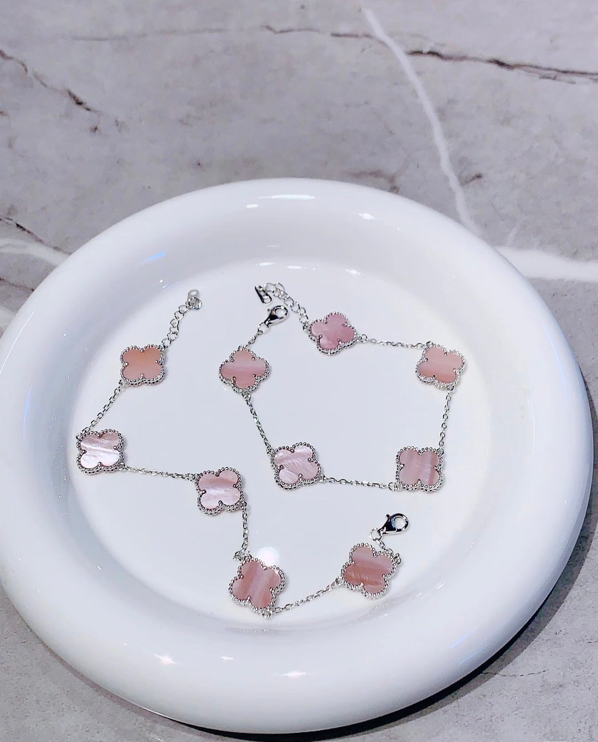 [Lume JewelsLight Pink Braided Bracelet