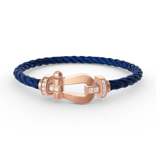 ¡®Lume Jewels¡¯FORCE LARGE HORSESHOE HALF DIAMOND BRACELET ROSE GOLD