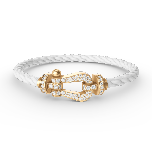 ¡®Lume Jewels¡¯FORCE LARGE HORSESHOE FULL DIAMOND BRACELET GOLD