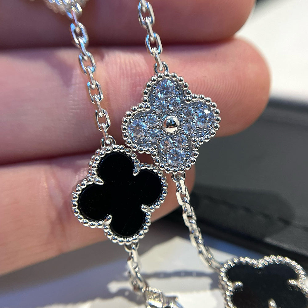 [Lume Jewels]New CLOVER 5 MOTIF ONYXS BRACELET COLLECTION