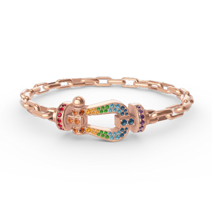¡®Lume Jewels¡¯FORCE LARGE HORSESHOE CLASP  METAL BRACELET