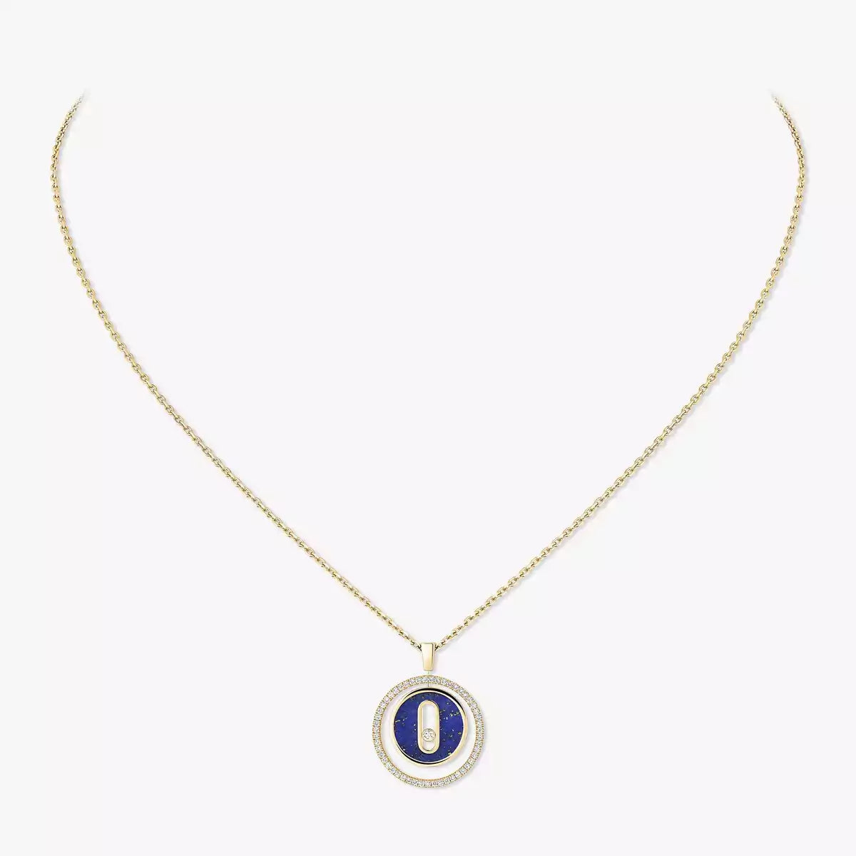 [Lume Jewels]Lucky Move Diamond Necklace in Rose Gold and White Mother-of-Pearl