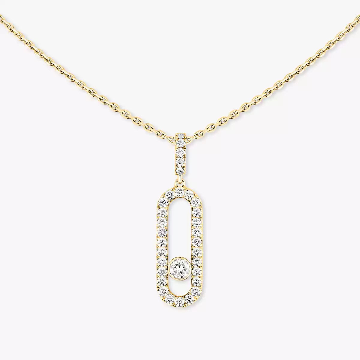 [Lume Jewels]Move Uno Diamond Necklace in Rose Gold