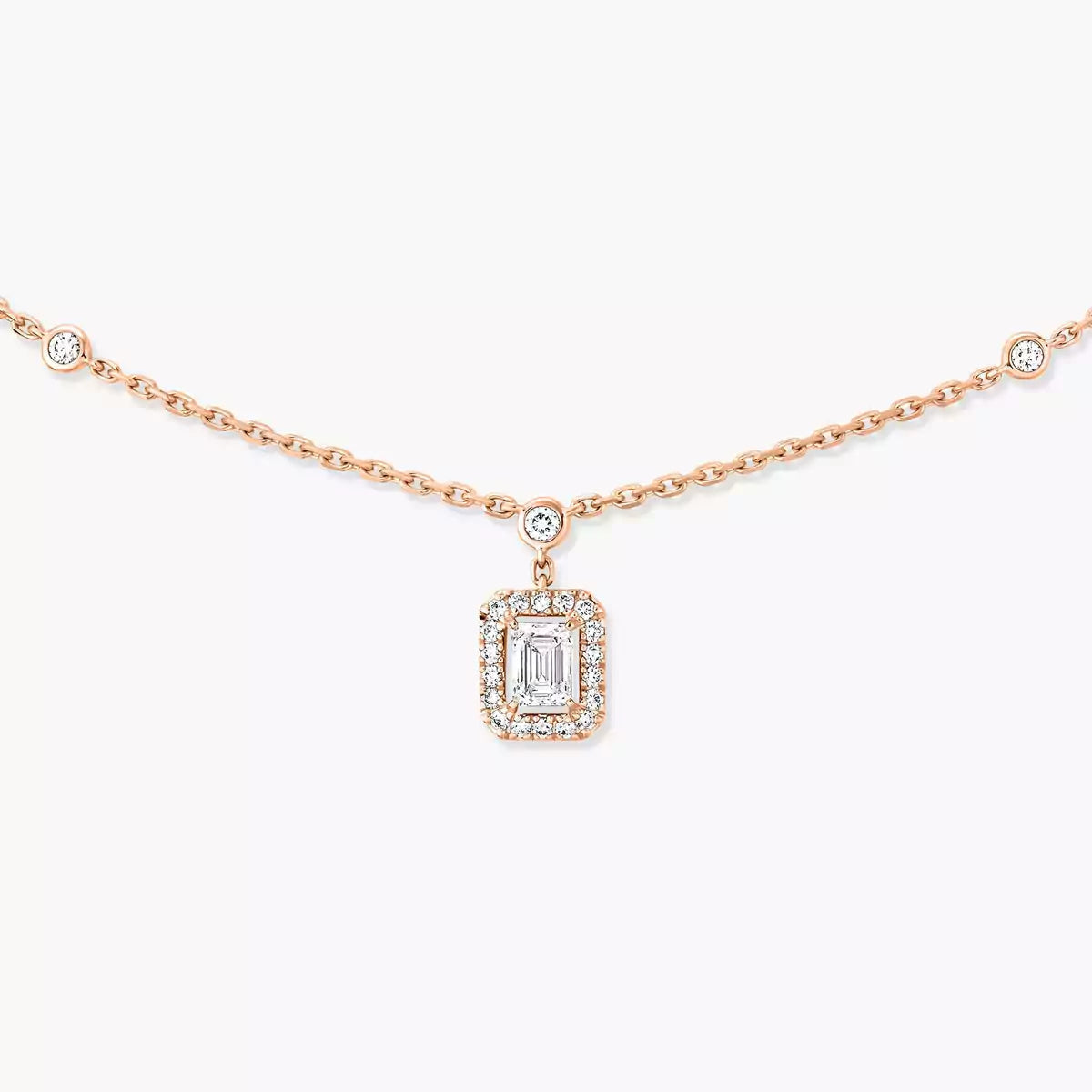 [Lume Jewels]My Twin Diamond Necklace in Silver