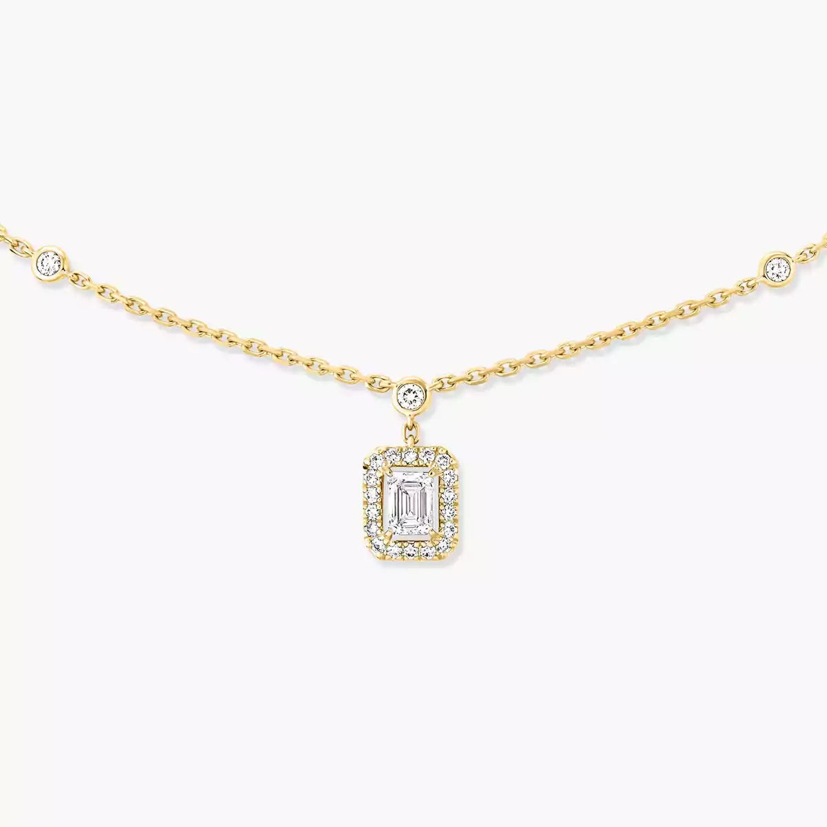 [Lume Jewels]My Twin Diamond Necklace in Silver