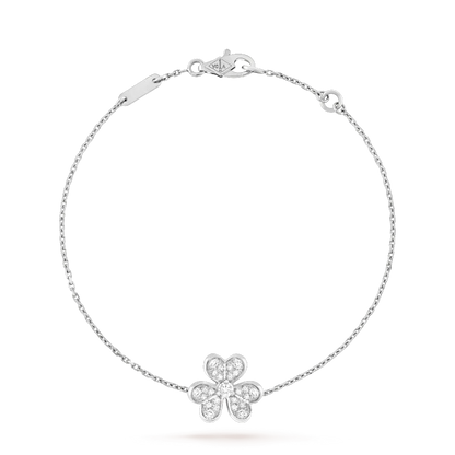 ¡®Lume Jewels¡¯FRIVOLE SILVER FLOWER DIAMOND BRACELET