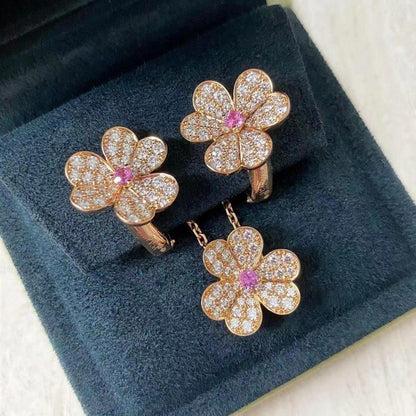 ¡®Lume Jewels¡¯FRIVOLE ROSE GOLD FLOWER DIAMOND NECKLACE