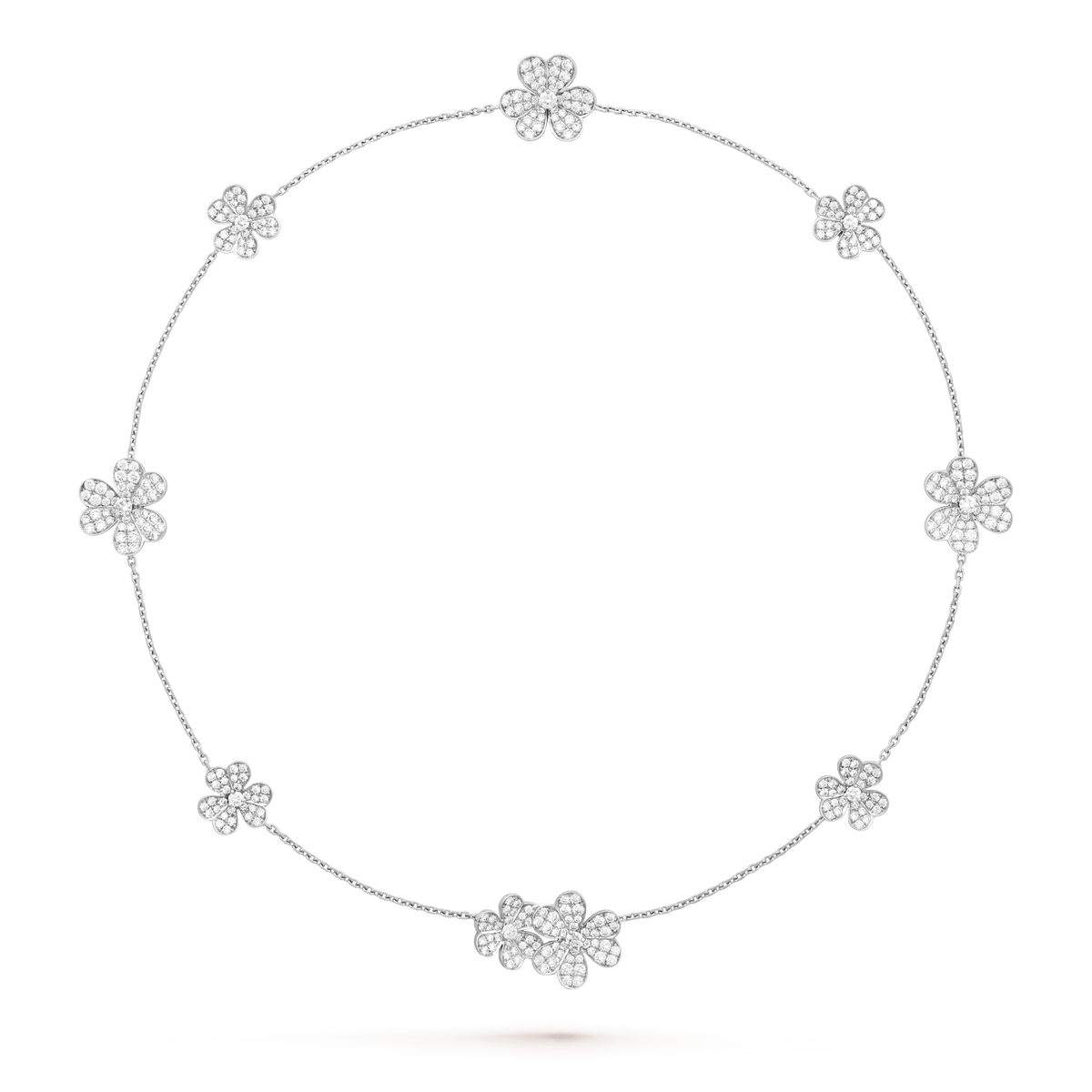 ¡®Lume Jewels¡¯FRIVOLE SILVER 9 FLOWERS NECKLACE