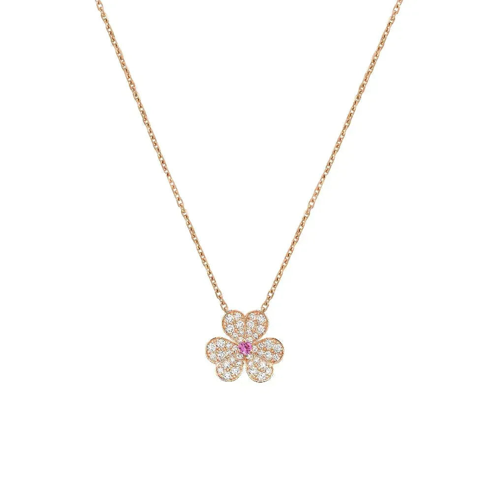 ¡®Lume Jewels¡¯FRIVOLE ROSE GOLD FLOWER DIAMOND NECKLACE