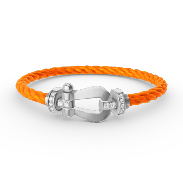 ¡®Lume Jewels¡¯FORCE LARGE HORSESHOE HALF DIAMOND BRACELET SILVER