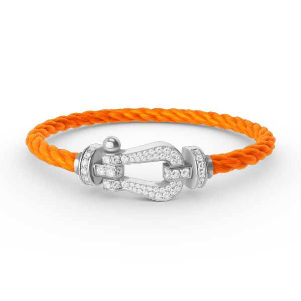 ¡®Lume Jewels¡¯FORCE LARGE HORSESHOE FULL DIAMOND BRACELET SILVER