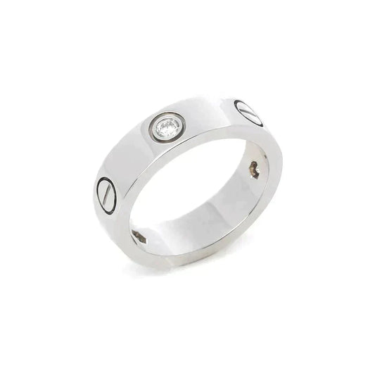¡®Lume Jewels¡¯LOVE RING 5.5MM 3 DIAMONDS SILVER